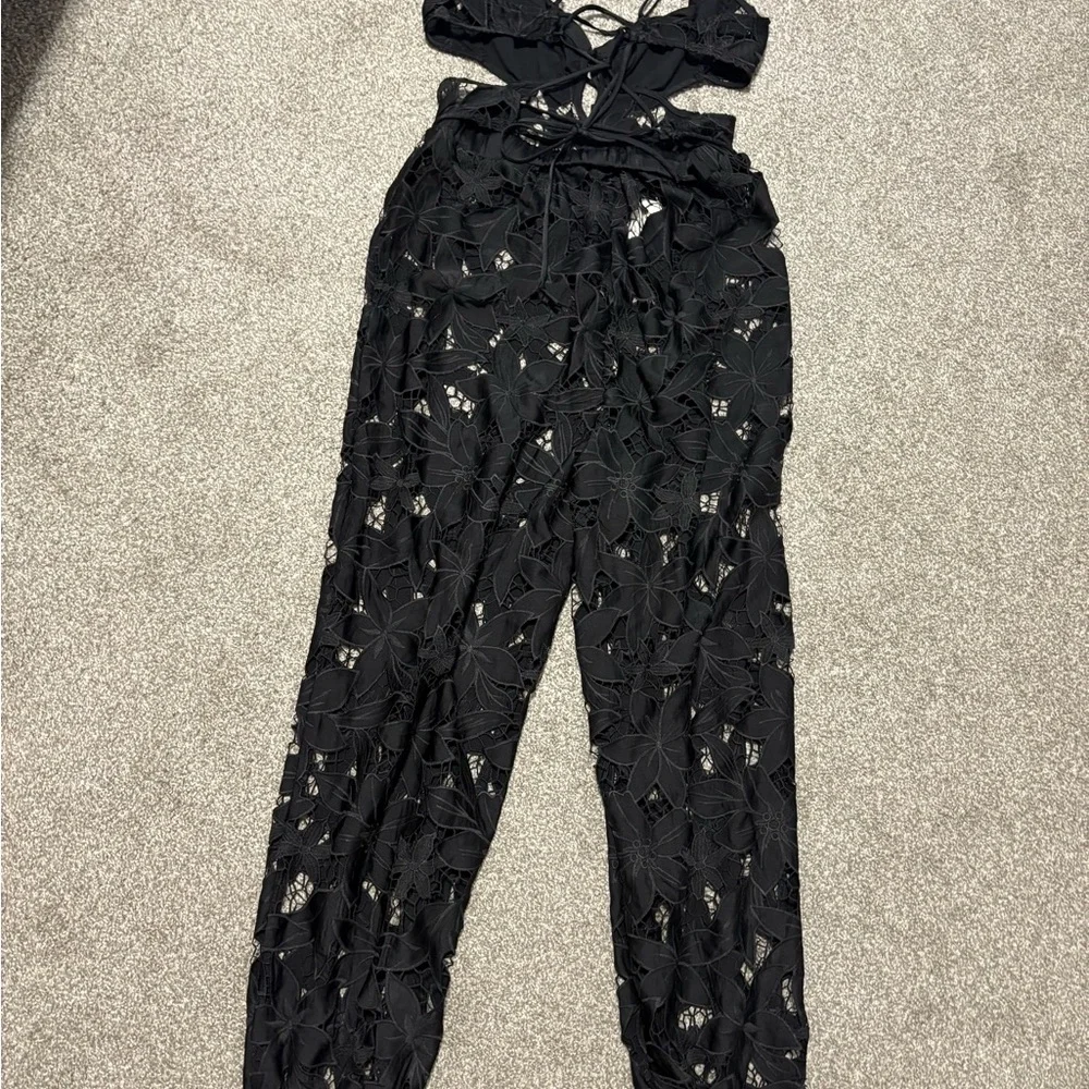 Intimately Free‎ People Meet Me In Bali Romper Lace Jumpsuit Women's Size Medium - Picture 11 of 12
